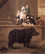 LONGHI, Pietro The Rhinoceros sg oil painting